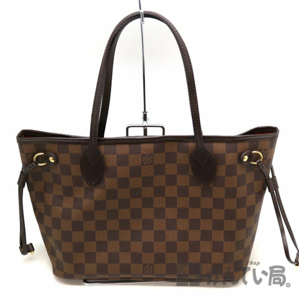 LOUIS VUITTON Neverfull Damier Canvas Ebene Brown Tote Bag